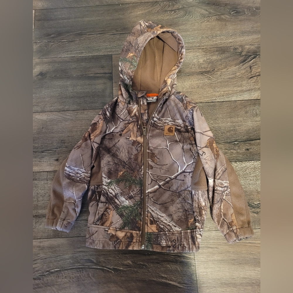 Carhartt Kids Camo Jacket - Brown and Green